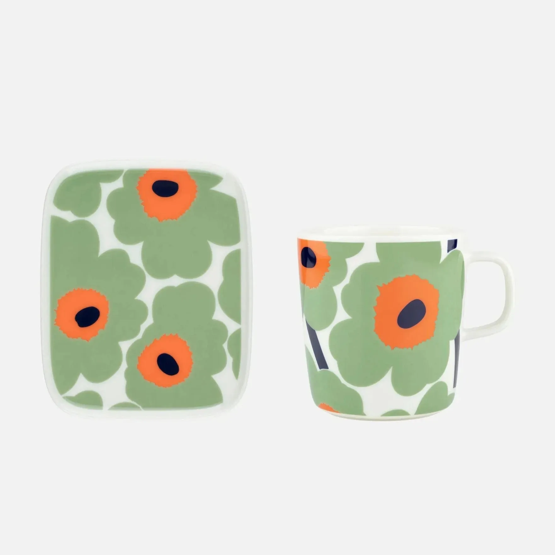 Marimekko Unikko Mug, 4 dl & Plate Set