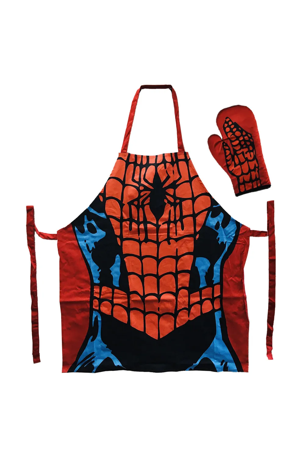 Marvel Spiderman Apron & Oven Glove Set