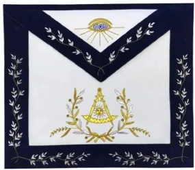 Masonic Grand Lodge Past Master Apron Gold Hand Embroidery Apron