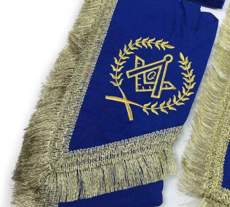 Master Mason Blue Lodge Regalia Set - White & Blue with Fringe