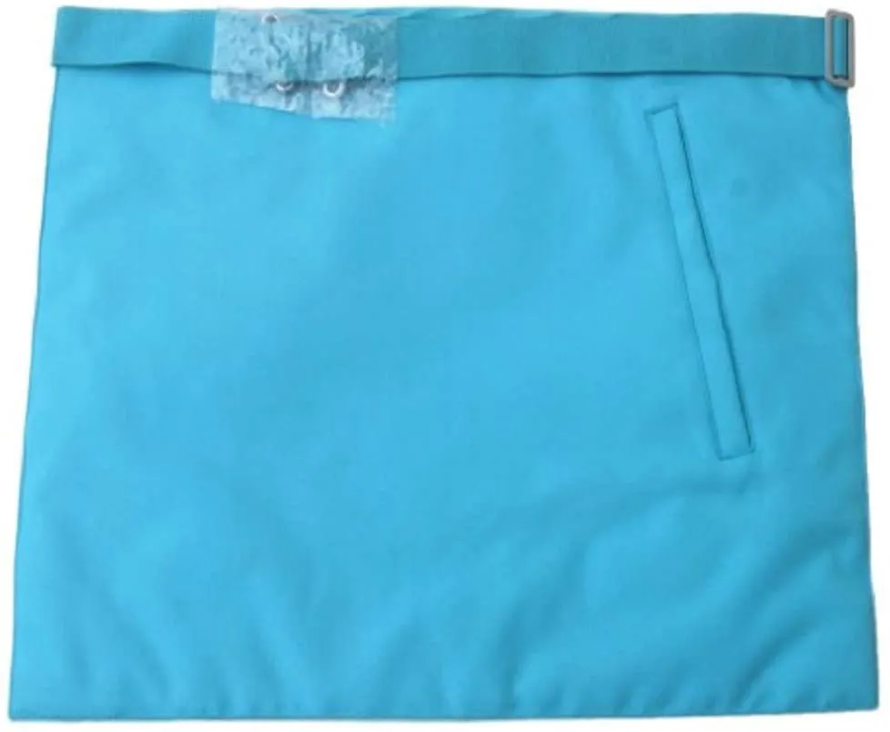 Master Mason French Rite / Modern Rite Star G Silk Apron - Sky Blue