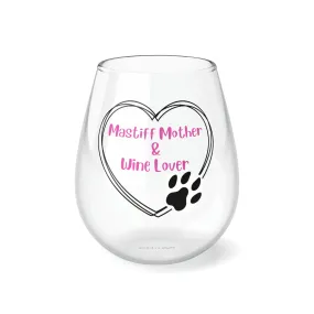 Mastiff Mother Stemless Wine Glass, 11.75oz