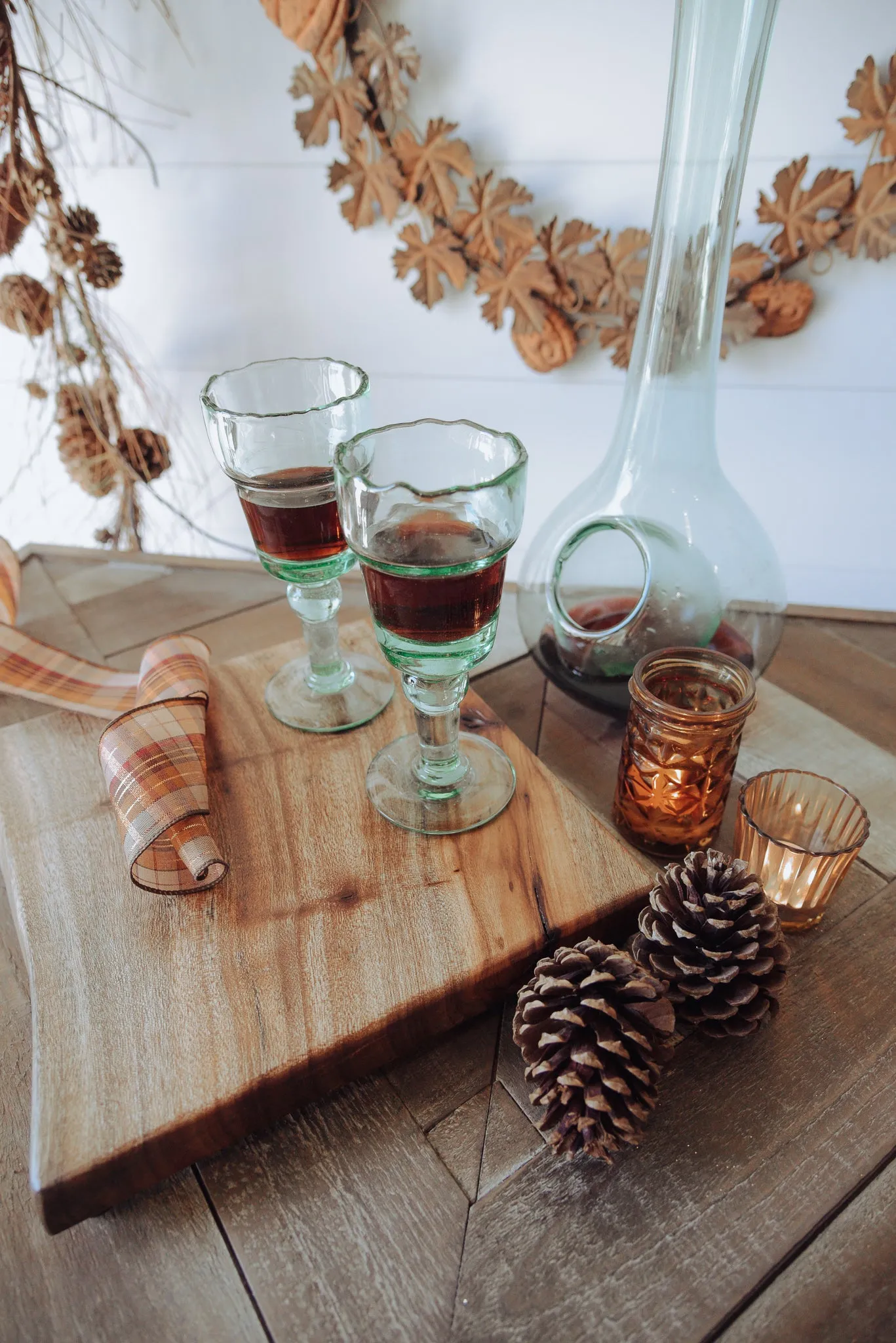 Modern Glass Wine Decanter With Ice Pocket