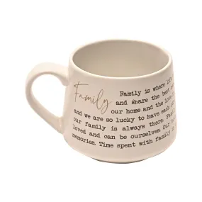 Moments Stoneware Mug - Family