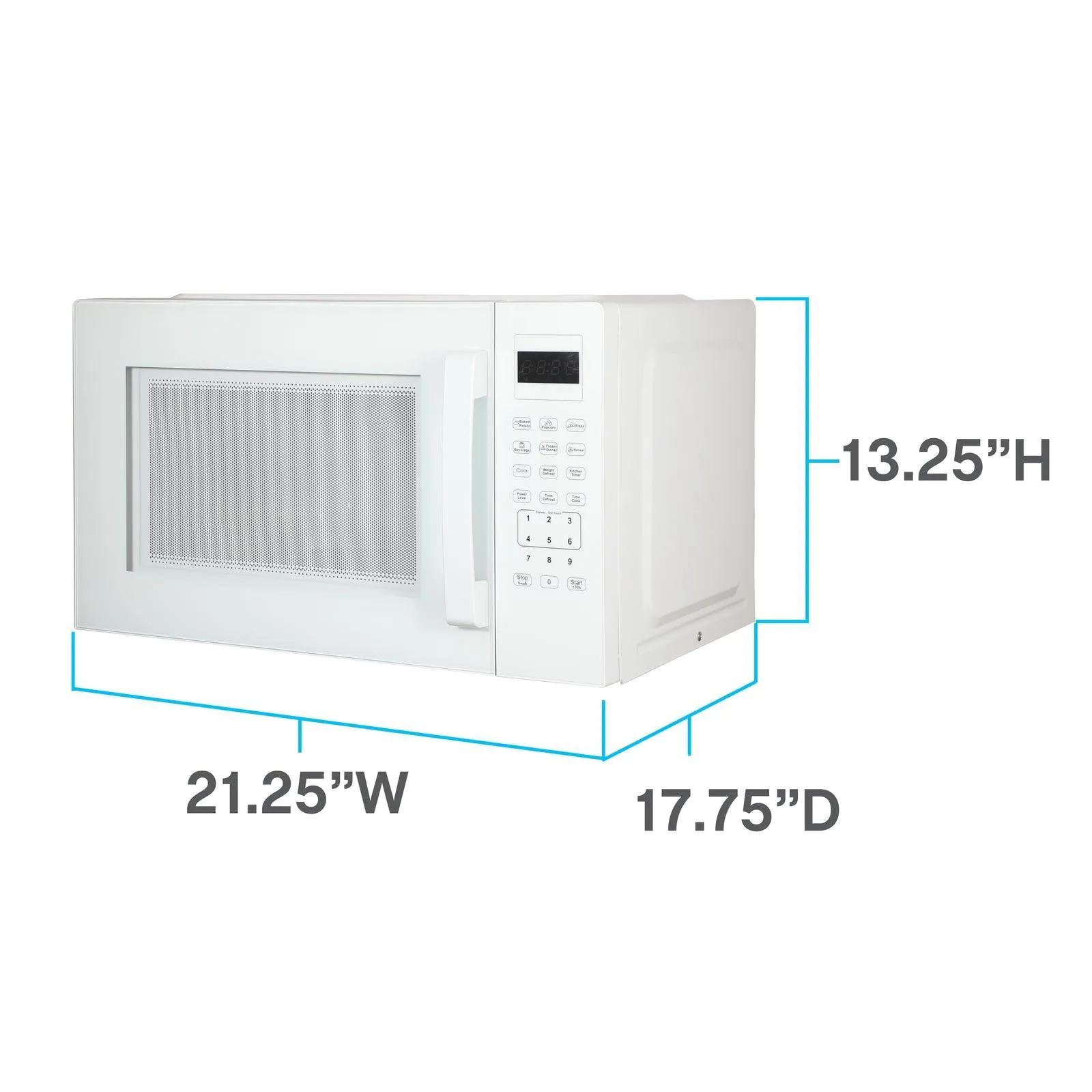 MT150V0W Avanti 1.5 cu. ft. Microwave Oven - White / 1.5 cu. ft.