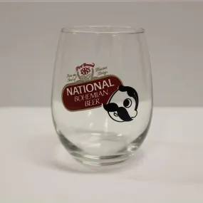 National Bohemian Beer / Stemless Wine Glass