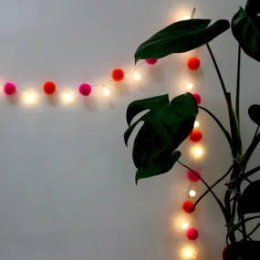 Neon Pom Pom String Lights