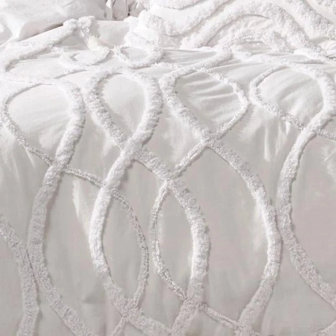 New Floral Tufted Cotton Duvet Cover Set