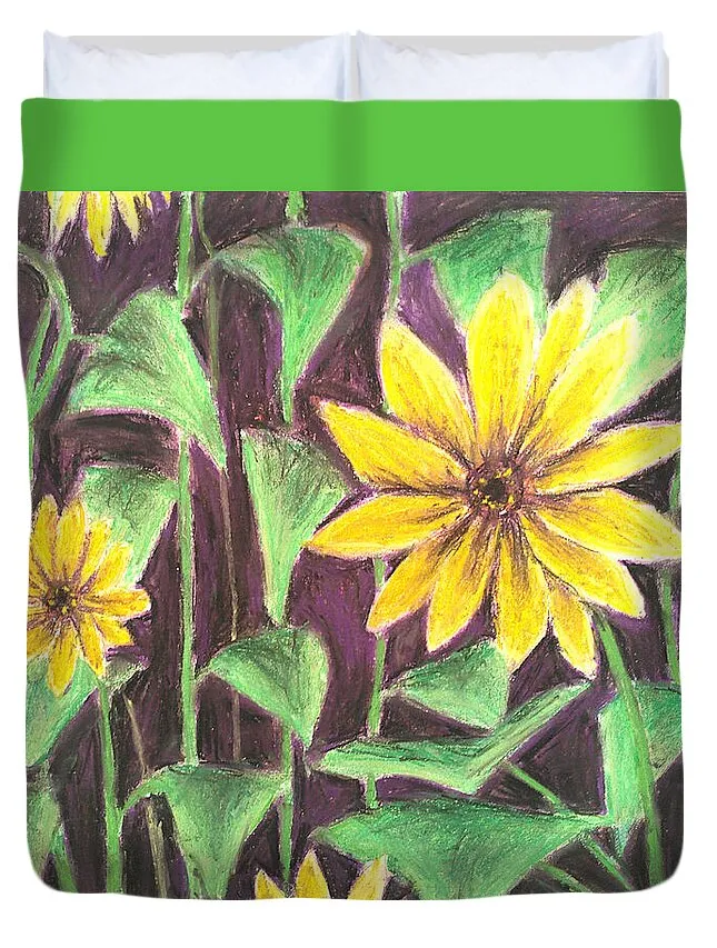 Nights of Sunflowers - Duvet Cover