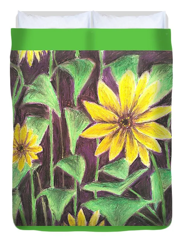 Nights of Sunflowers - Duvet Cover