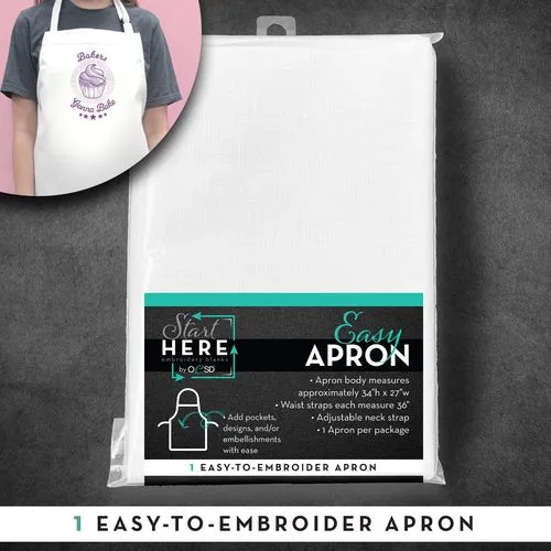 OESD Easy Apron White 34in x 27in