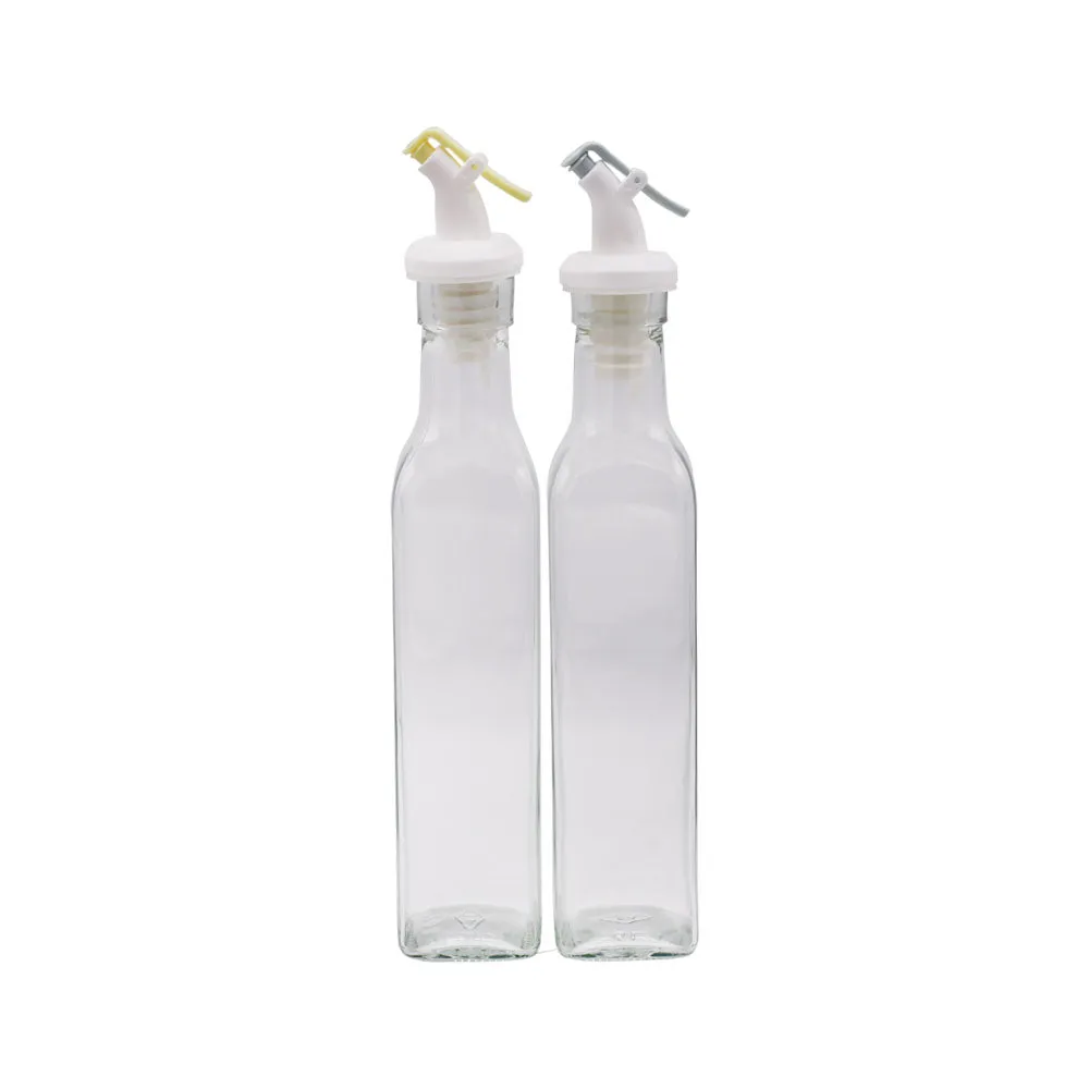 Oil Glass Bottle 250ML 2Pcs Set