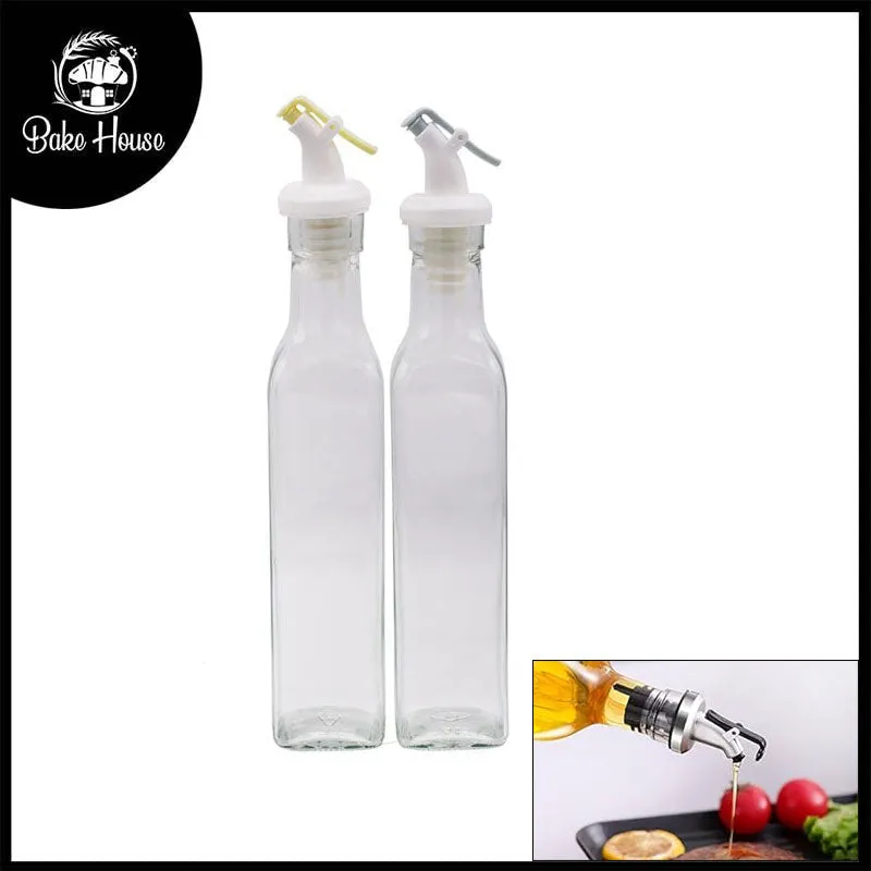 Oil Glass Bottle 250ML 2Pcs Set