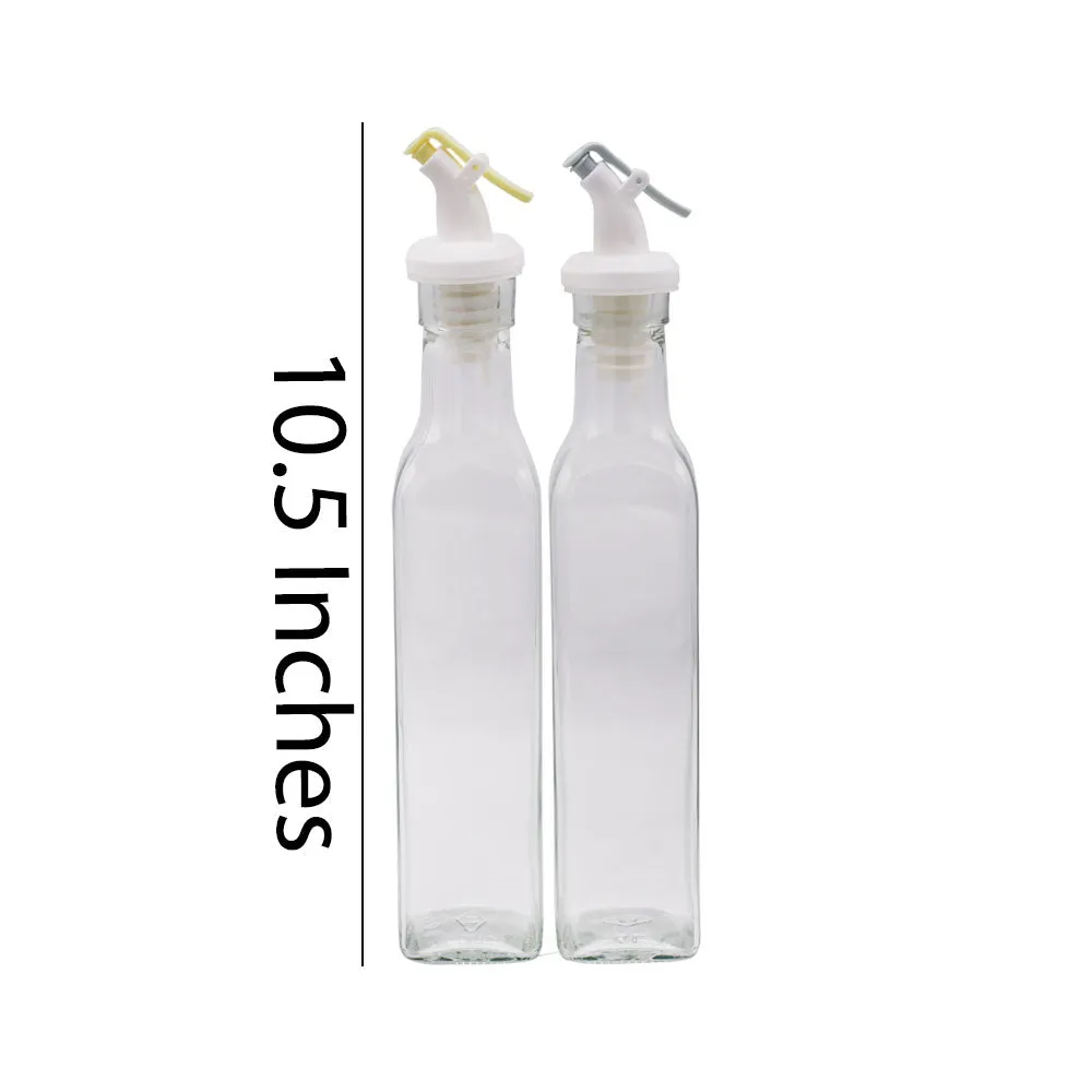 Oil Glass Bottle 250ML 2Pcs Set