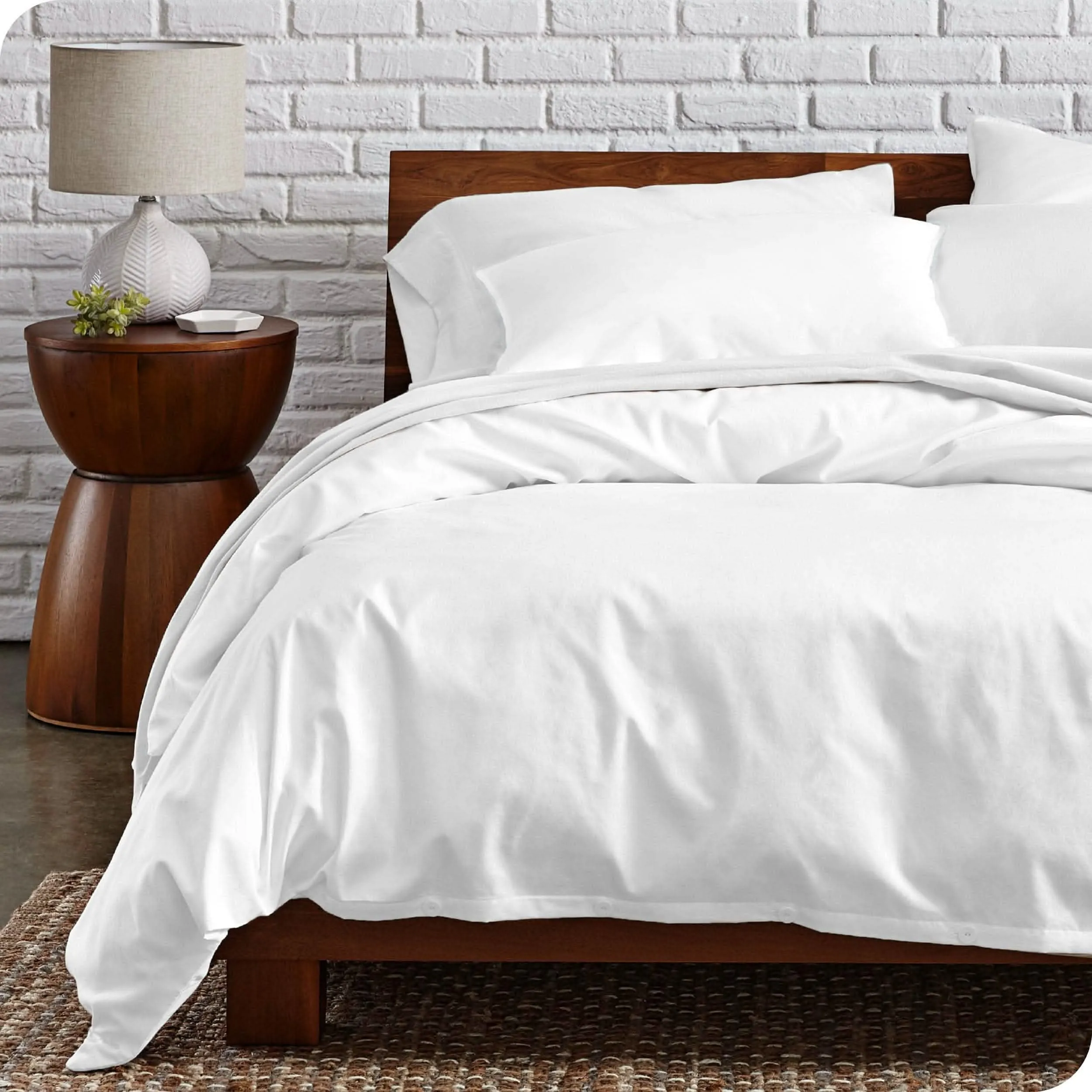 Organic Cotton Percale Duvet Cover Set