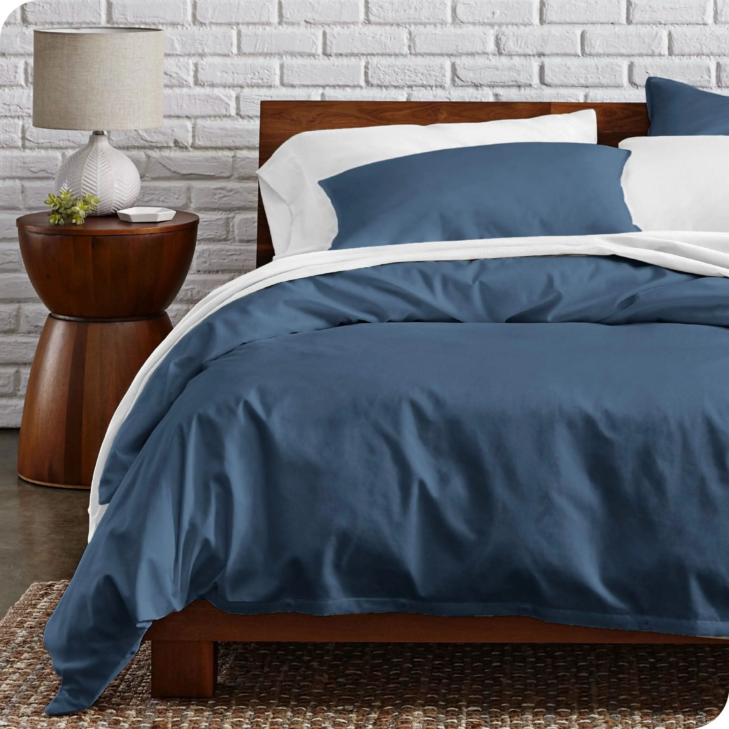 Organic Cotton Percale Duvet Cover Set