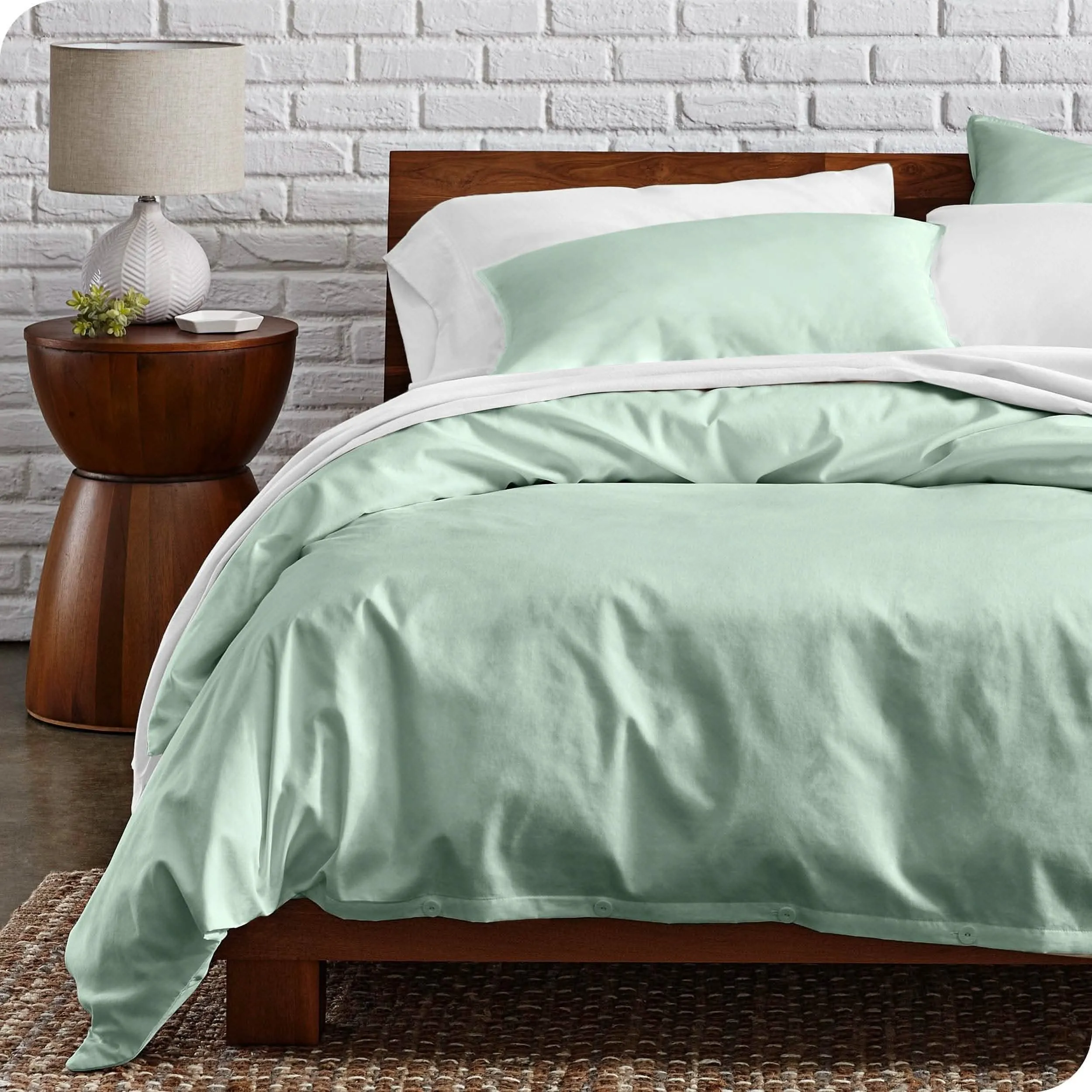 Organic Cotton Percale Duvet Cover Set