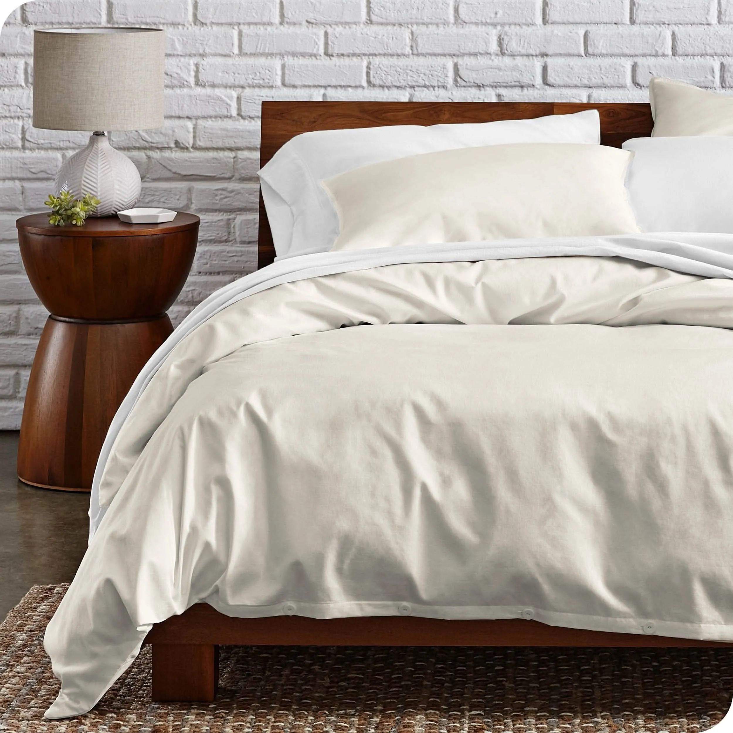 Organic Cotton Percale Duvet Cover Set