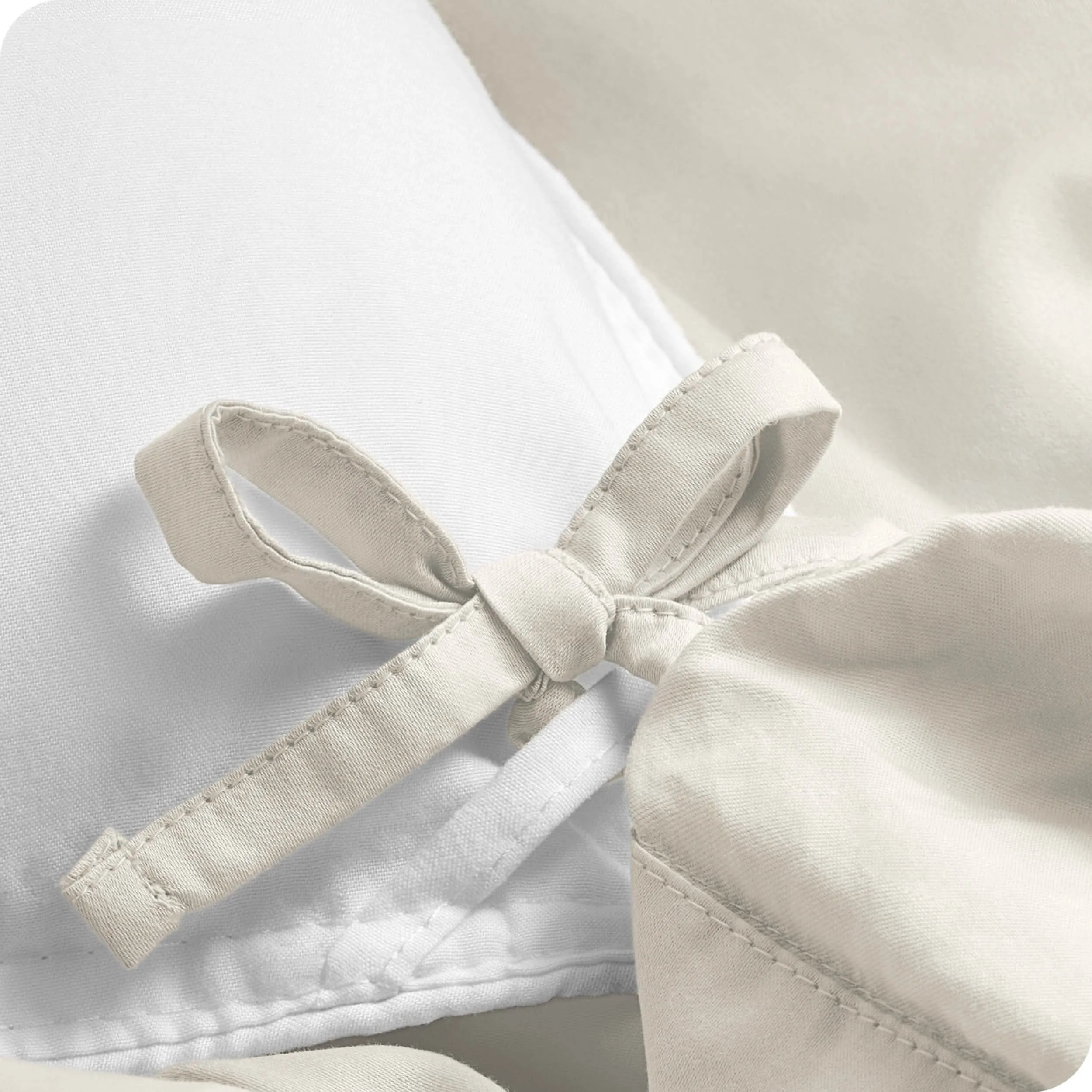 Organic Cotton Percale Duvet Cover Set