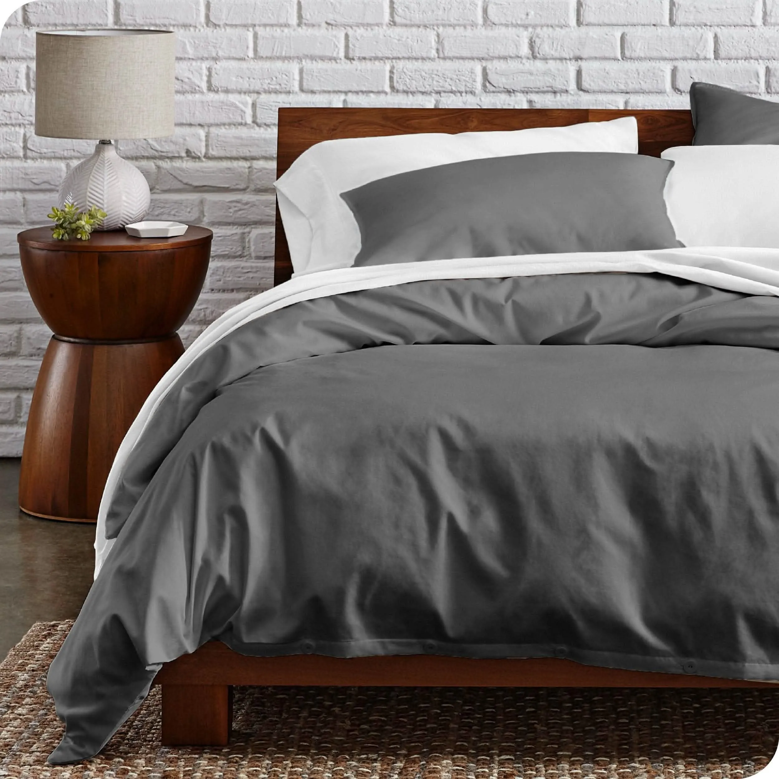 Organic Cotton Percale Duvet Cover Set