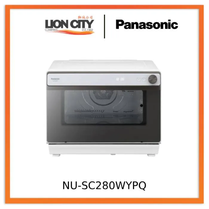 Panasonic 31L Steam Convection Cubie Oven NU-SC280WYPQ - Steam, Bake, Air Fry - Over 70 Auto Menu Programmes