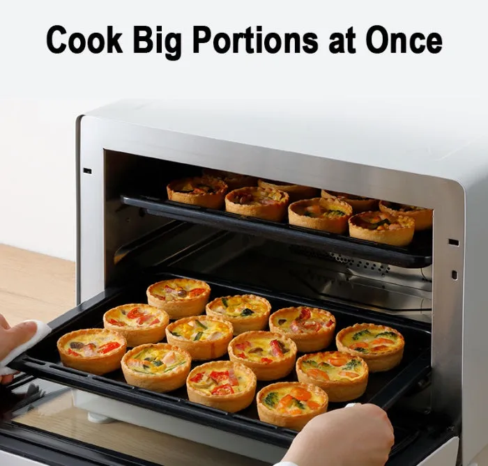 Panasonic 31L Steam Convection Cubie Oven NU-SC280WYPQ - Steam, Bake, Air Fry - Over 70 Auto Menu Programmes