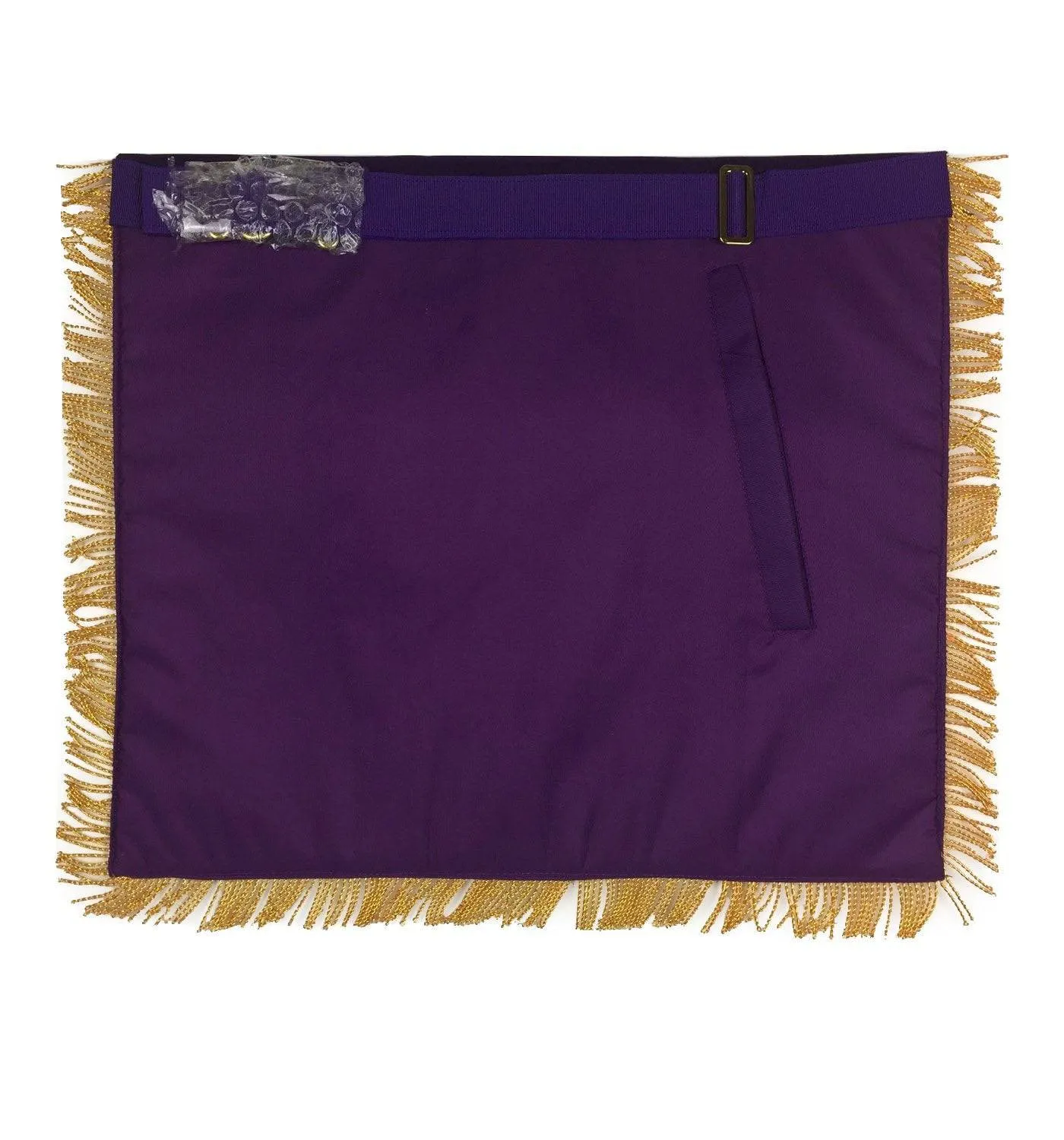 Past Master Blue Lodge Apron - Royal Purple Velvet with Gold Fringe