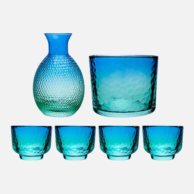 Peacock Sake Jug Set