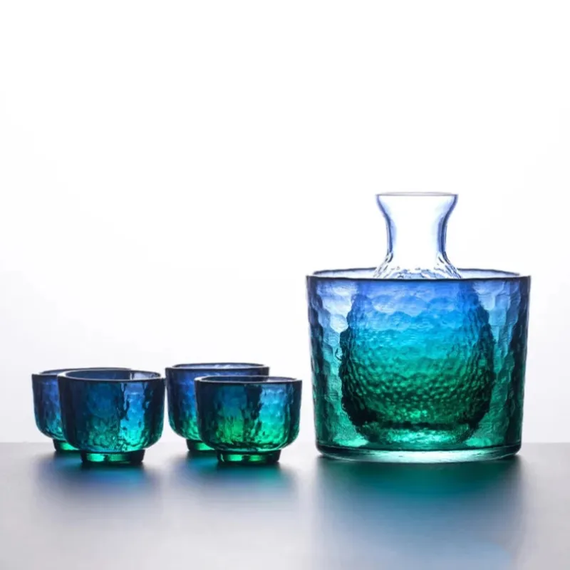 Peacock Sake Jug Set