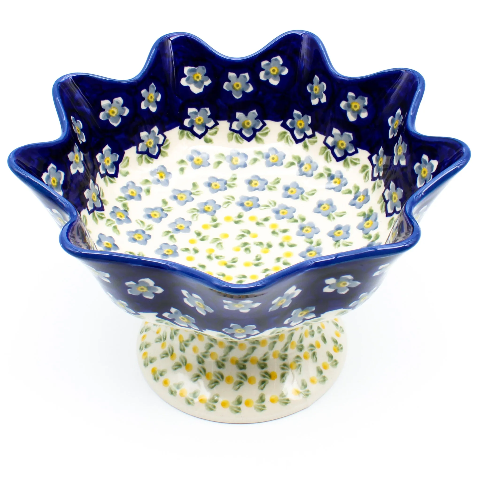 Pedestal Berry Bowl in Periwinkle