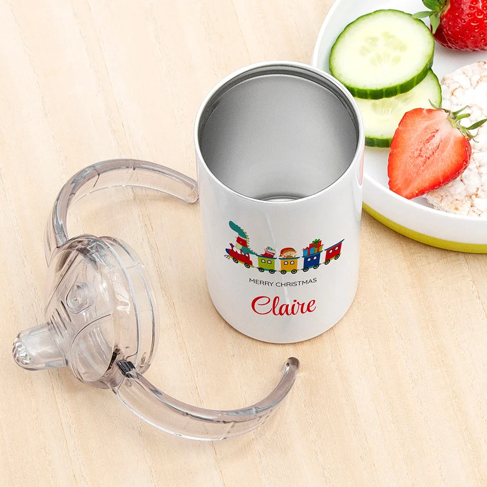 Personalised Train Kids Sippy Cup