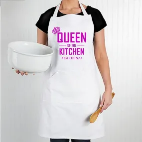 Personalized Womens Aprons for Women - Queen of the Kitchen