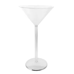 Plastic Large Martini Glass Disposable Cup, 18-Inch