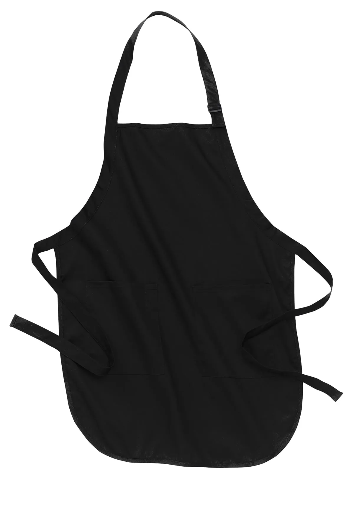 Port Authority Full-Length Custom Aprons with Pockets, Black