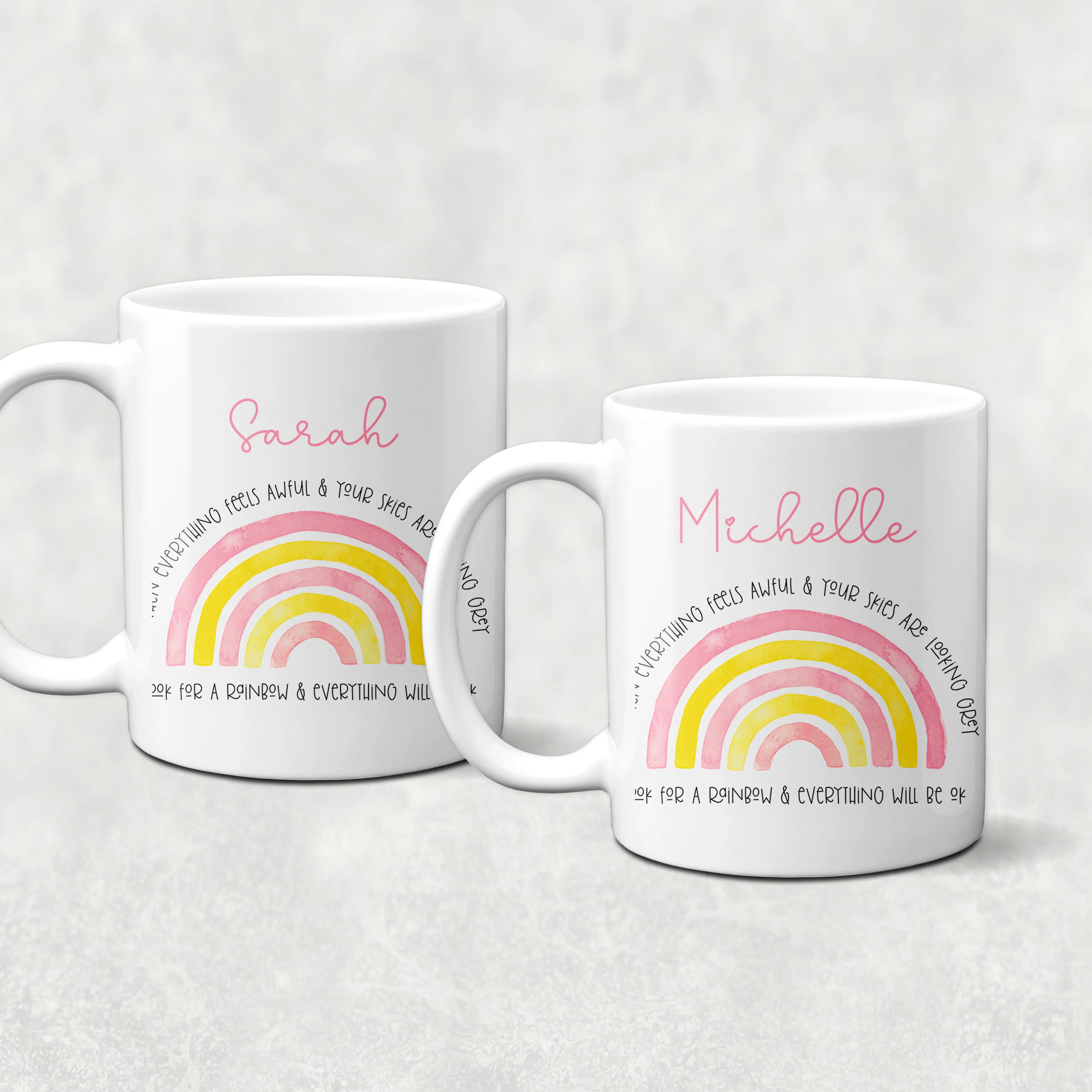 Positivity Rainbow Mug & Coaster