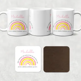 Positivity Rainbow Mug & Coaster