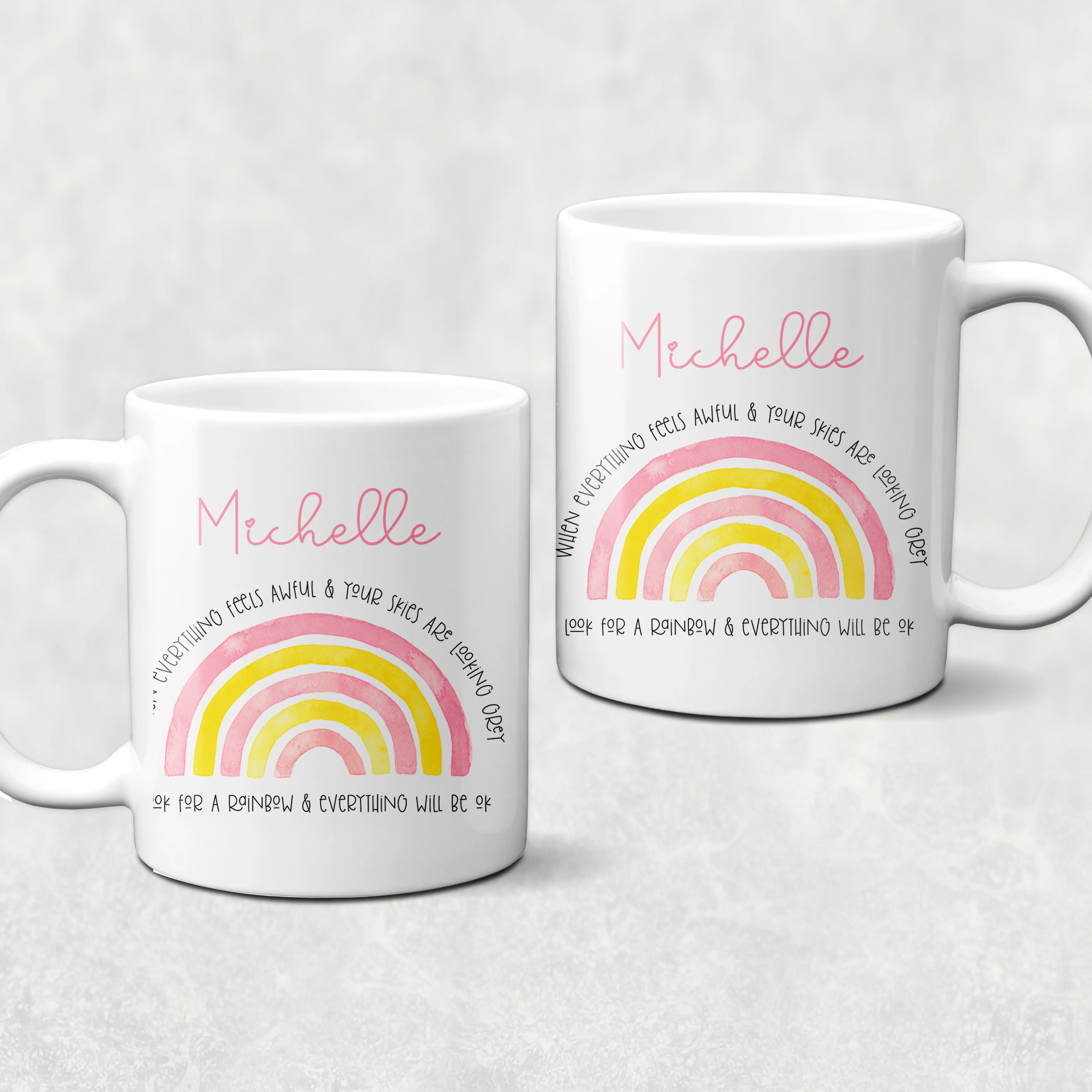 Positivity Rainbow Mug & Coaster