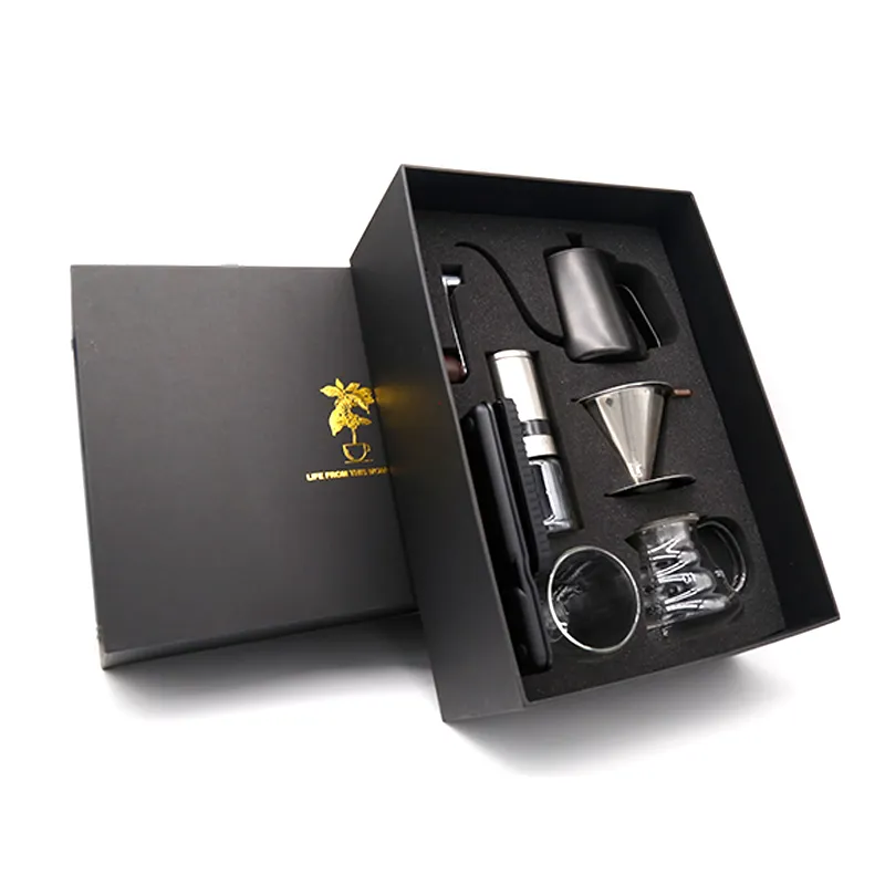 Premium Coffee Gift Box Travel bag Set Dripper Filter Set Pour Over Coffee Maker Sets