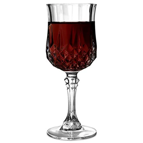 PrimeWorld Glass Wine Glass - 6 Pieces, Clear, 220 ml