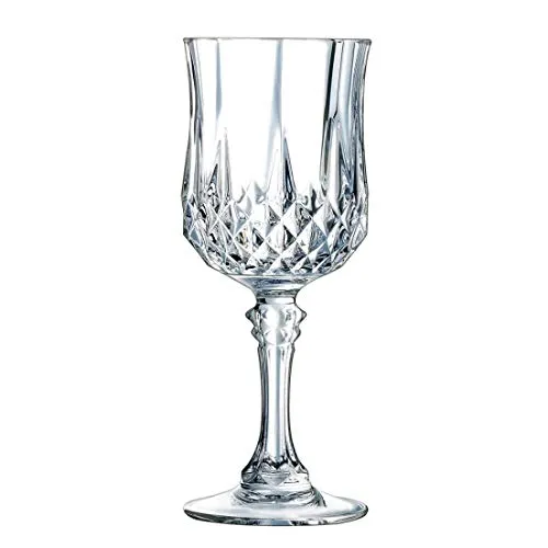 PrimeWorld Glass Wine Glass - 6 Pieces, Clear, 220 ml