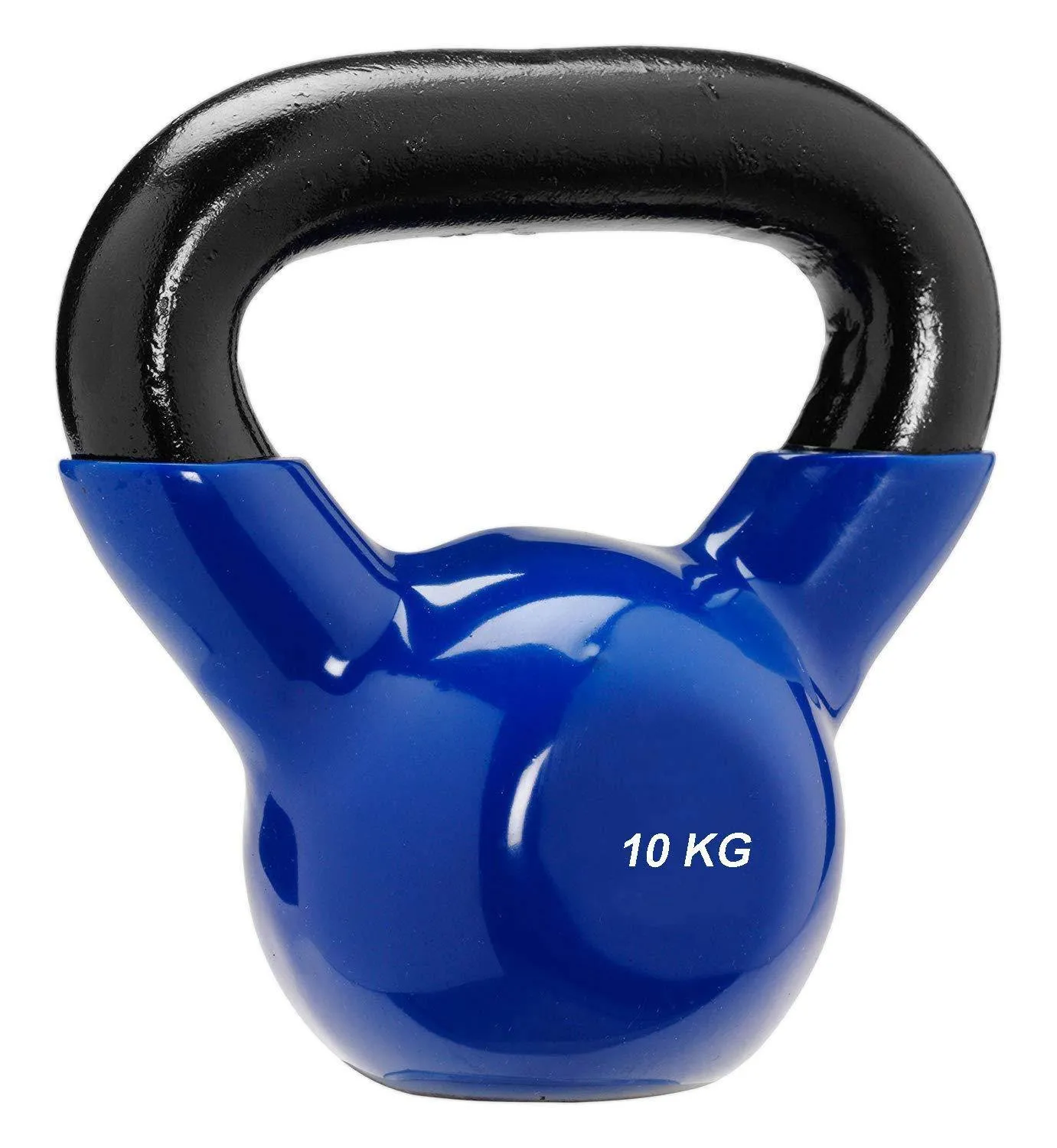 Prokick Vinyl Half Coating Kettle Bell for Gym & Workout - Navy Blue