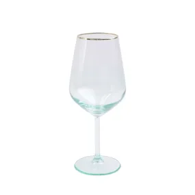 Rainbow Green Wine Glass