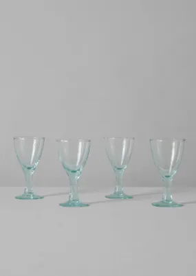 Recycled Bolivian Wine Glasses Set | Clear