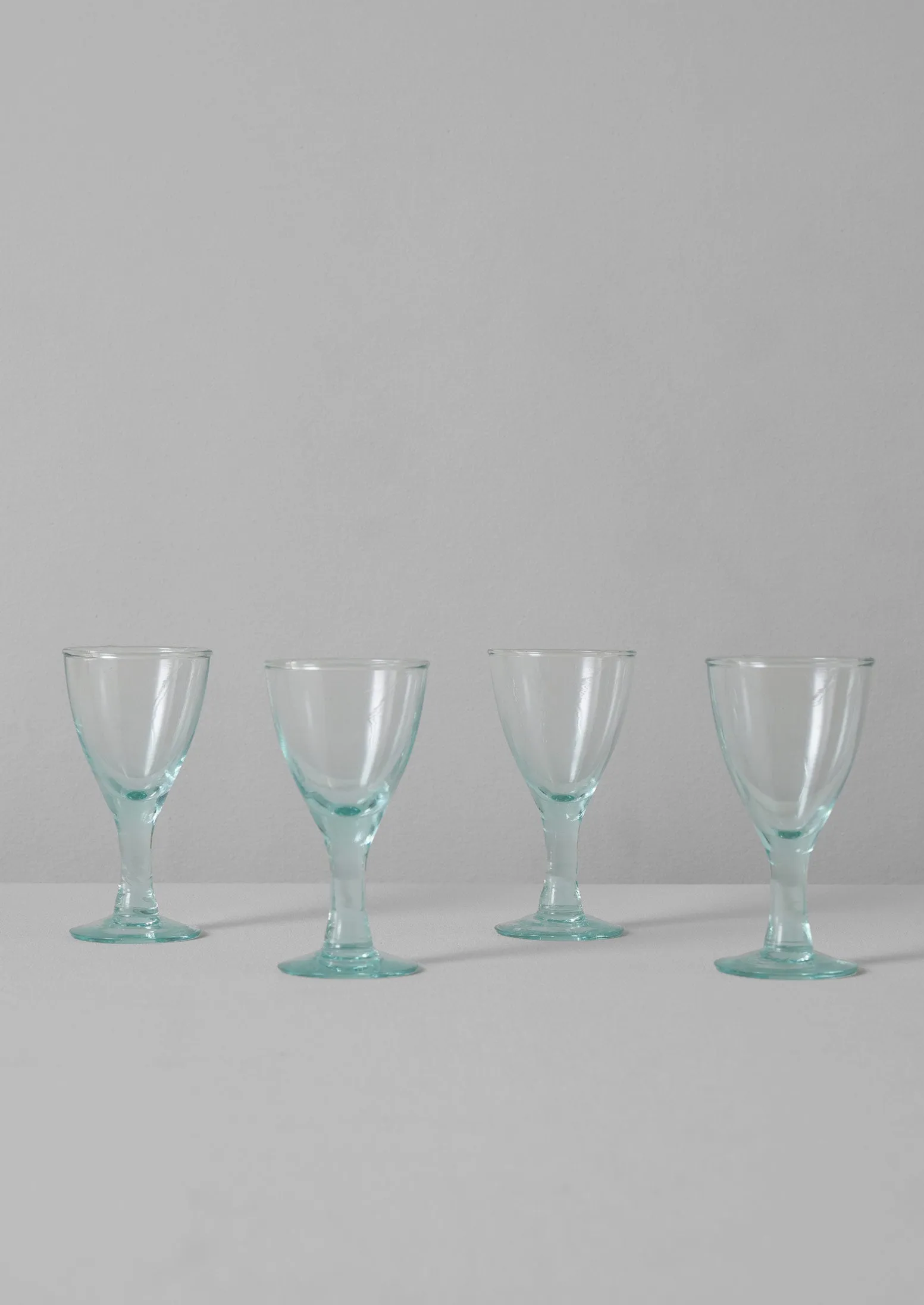 Recycled Bolivian Wine Glasses Set | Clear