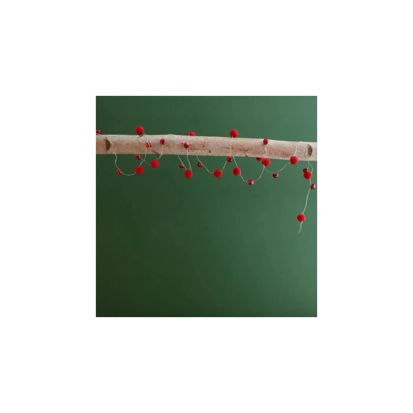 Red Pom String Lights-