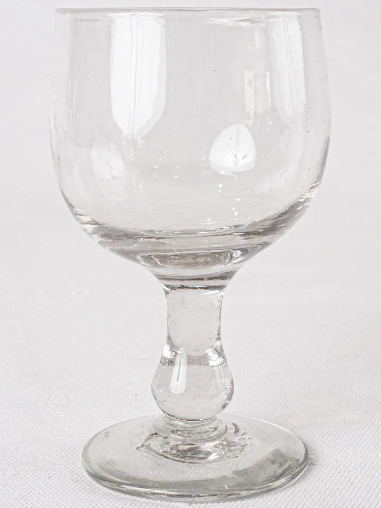 RESERVED CS Antique French bistro wine glasses - set of 8