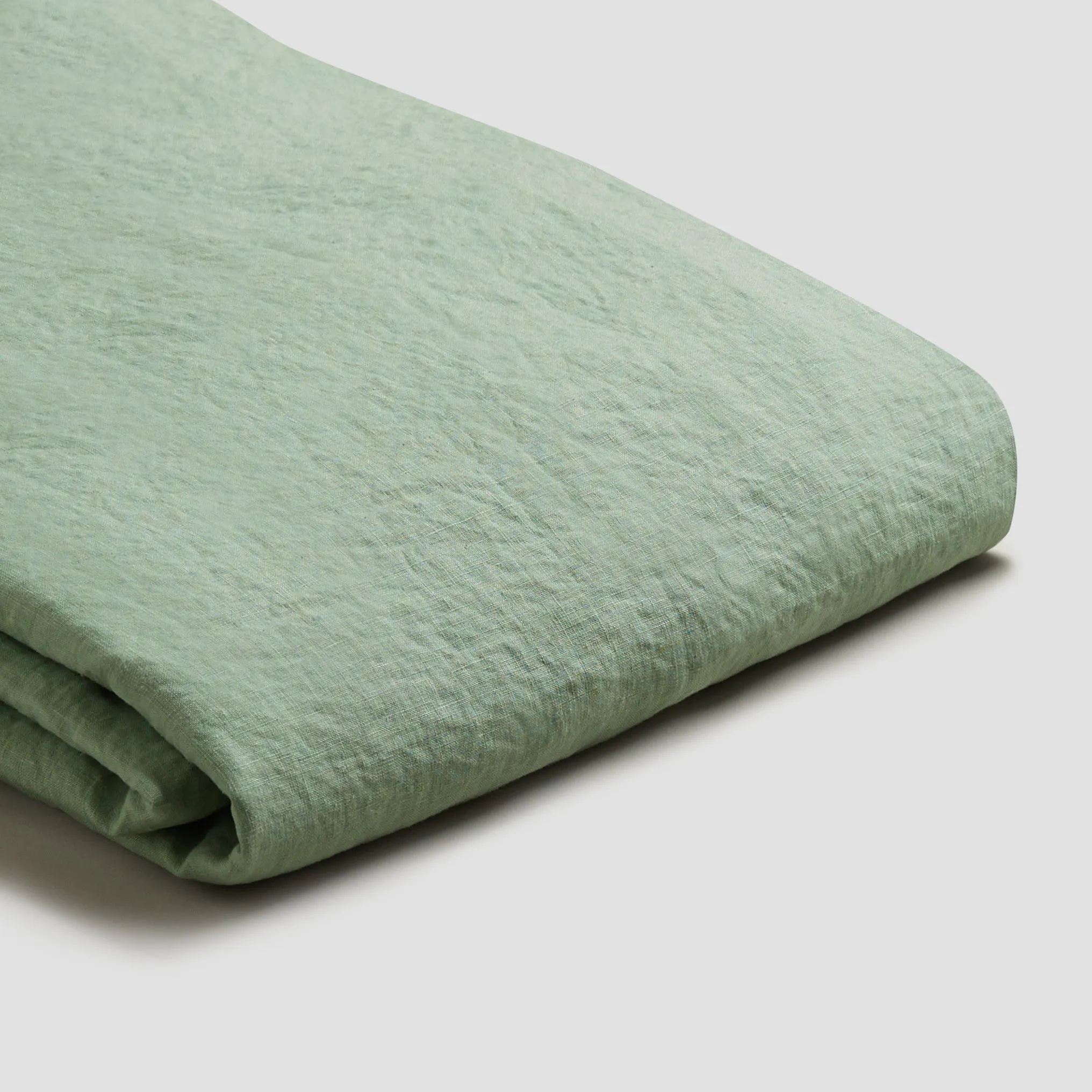 Sage Green Linen Blend Duvet Cover