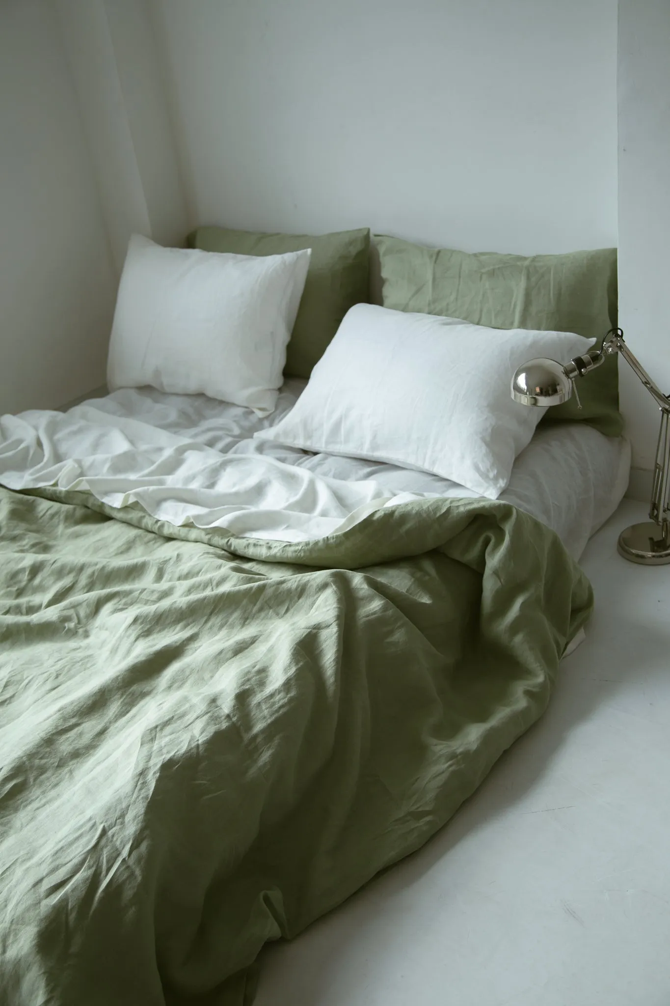 Sage Linen Duvet Cover