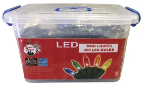 Santas Forest 07910 Light Set, Christmas Lights, 125 V, 120 W, 300-Lamp, LED Lamp, Multi-Color Lamp, 10 ft L :EA: QUANTITY: 6