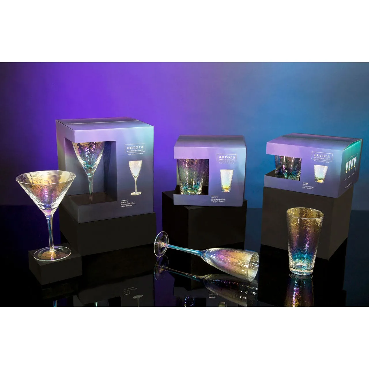 Set of 4 Aurora Wine Glasses - 337ml